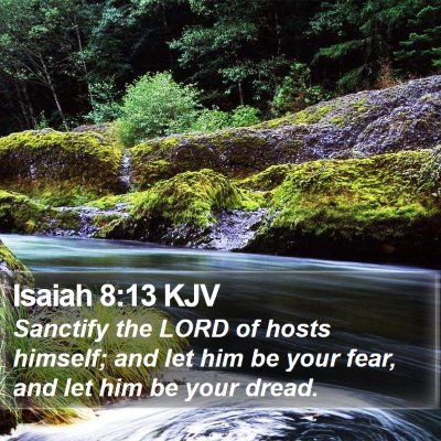 Isaiah 8:13 KJV Bible Verse Image