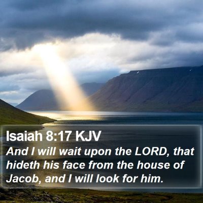 Isaiah 8:17 KJV Bible Verse Image