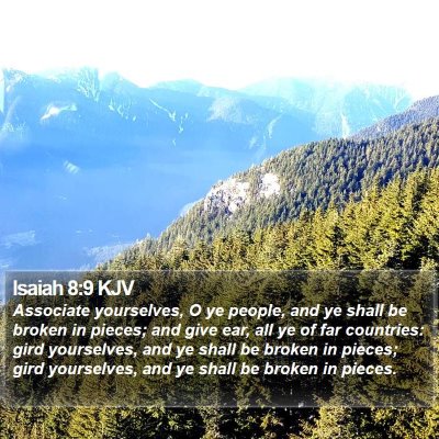 Isaiah 8:9 KJV Bible Verse Image