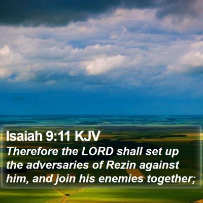 Isaiah 9:11 KJV Bible Verse Image
