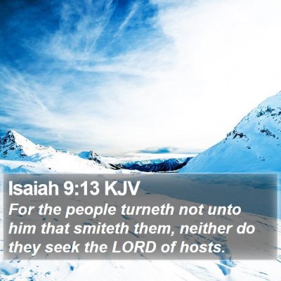 Isaiah 9:13 KJV Bible Verse Image