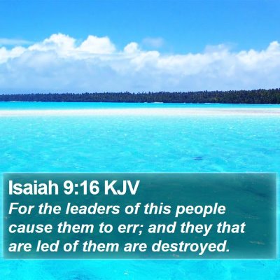 Isaiah 9:16 KJV Bible Verse Image