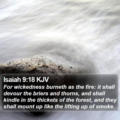Isaiah 9:18 KJV Bible Verse Image