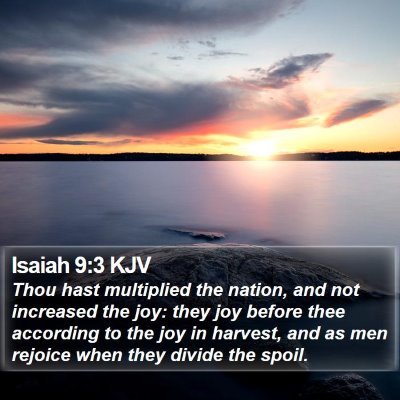 Isaiah 9:3 KJV Bible Verse Image