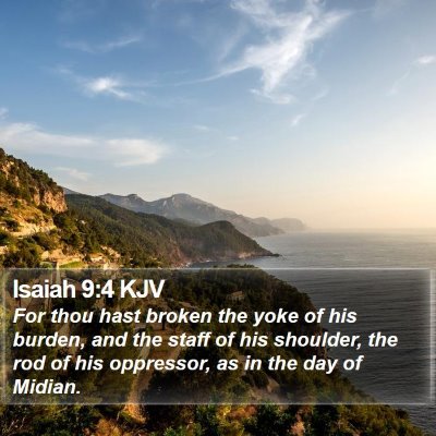 Isaiah 9:4 KJV Bible Verse Image