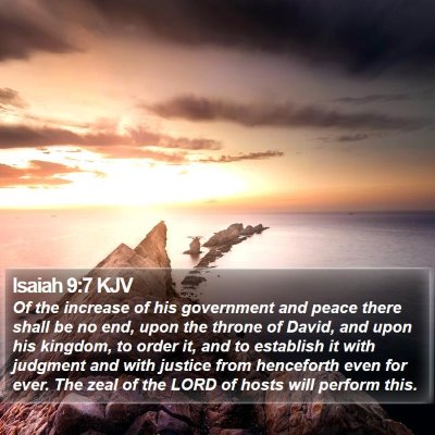 Isaiah 9:7 KJV Bible Verse Image