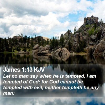 James 1:13 KJV Bible Verse Image