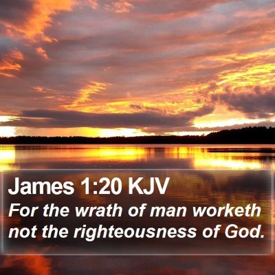 James 1:20 KJV Bible Verse Image