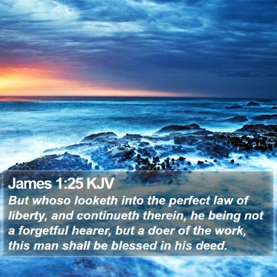James 1:25 KJV Bible Verse Image