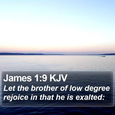 James 1:9 KJV Bible Verse Image
