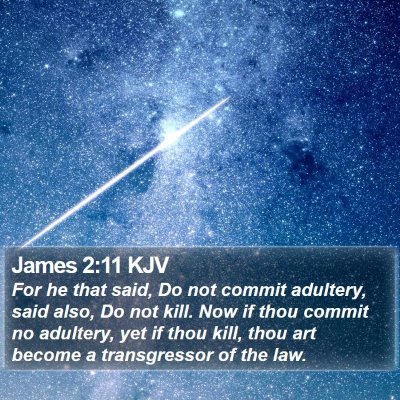 James 2:11 KJV Bible Verse Image
