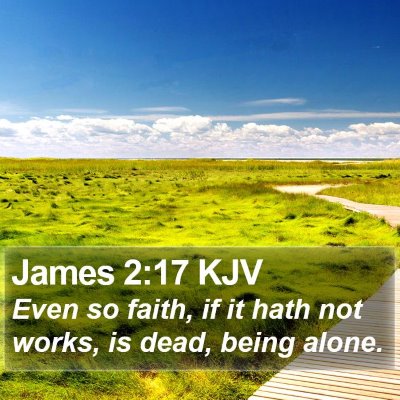 James 2:17 KJV Bible Verse Image