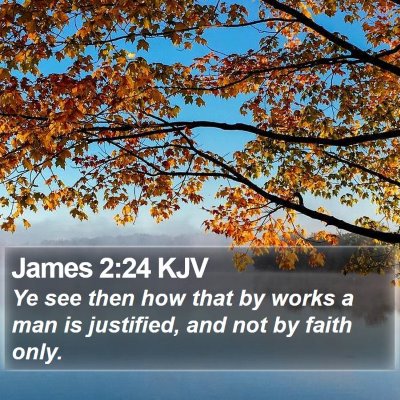 James 2:24 KJV Bible Verse Image