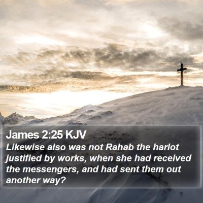 James 2:25 KJV Bible Verse Image