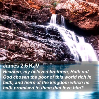 James 2:5 KJV Bible Verse Image