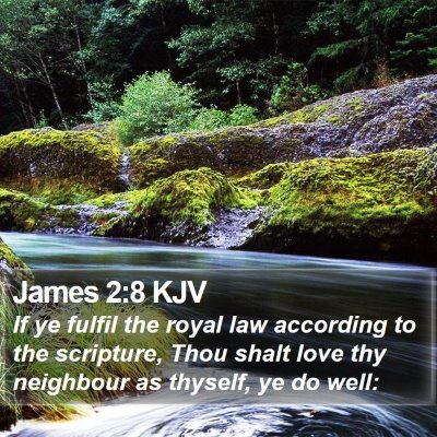 James 2:8 KJV Bible Verse Image