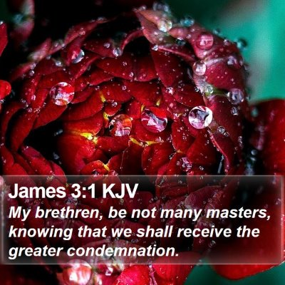 James 3:1 KJV Bible Verse Image