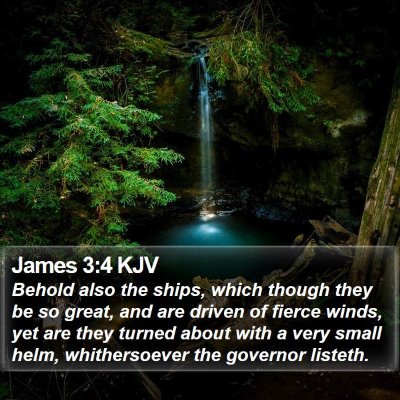James 3:4 KJV Bible Verse Image