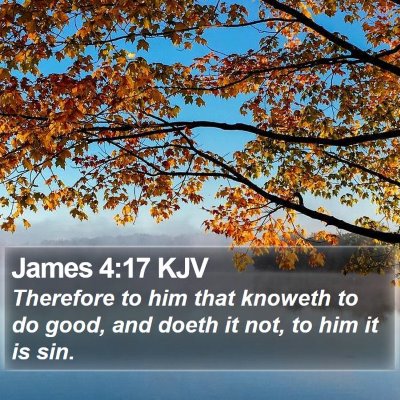 James 4:17 KJV Bible Verse Image