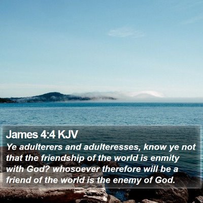 James 4:4 KJV Bible Verse Image