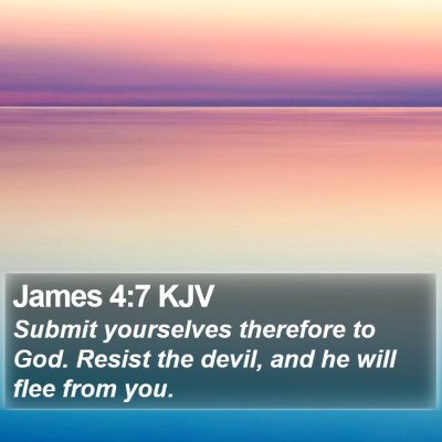James 4:7 KJV Bible Verse Image