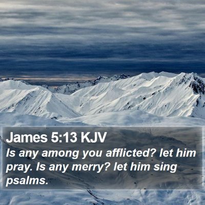 James 5:13 KJV Bible Verse Image