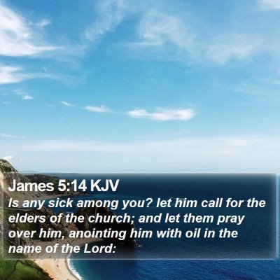 James 5:14 KJV Bible Verse Image