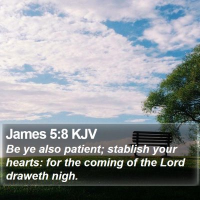 James 5:8 KJV Bible Verse Image