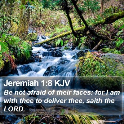 Jeremiah 1:8 KJV Bible Verse Image
