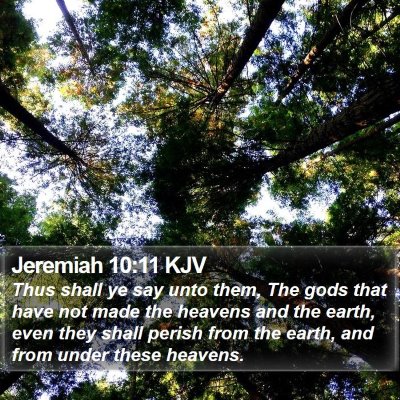 Jeremiah 10:11 KJV Bible Verse Image