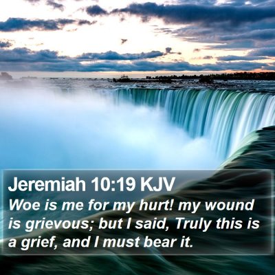 Jeremiah 10:19 KJV Bible Verse Image