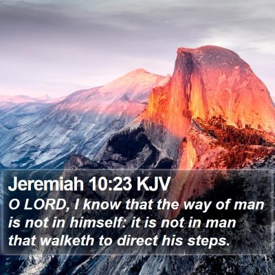 Jeremiah 10:23 KJV Bible Verse Image