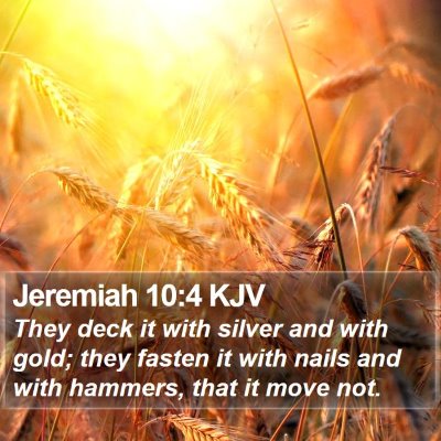 Jeremiah 10:4 KJV Bible Verse Image