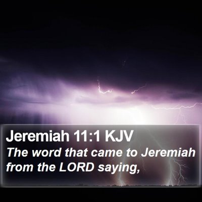 Jeremiah 11:1 KJV Bible Verse Image