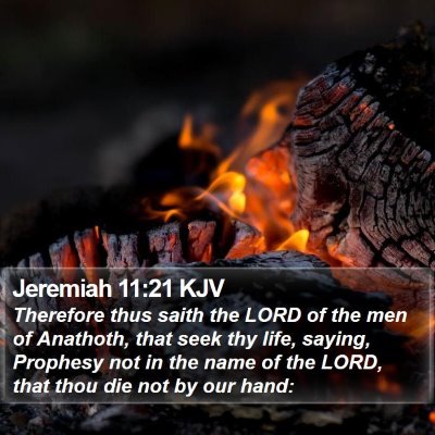 Jeremiah 11:21 KJV Bible Verse Image
