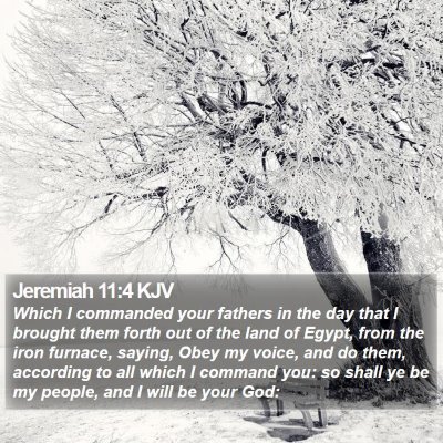 Jeremiah 11:4 KJV Bible Verse Image