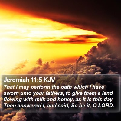 Jeremiah 11:5 KJV Bible Verse Image