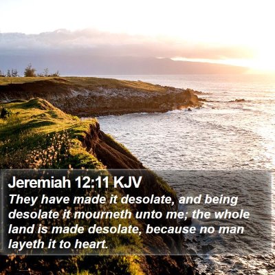 Jeremiah 12:11 KJV Bible Verse Image