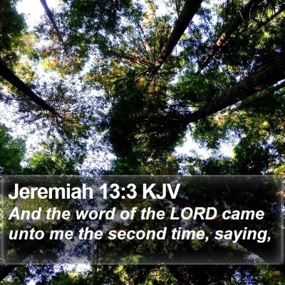 Jeremiah 13:3 KJV Bible Verse Image