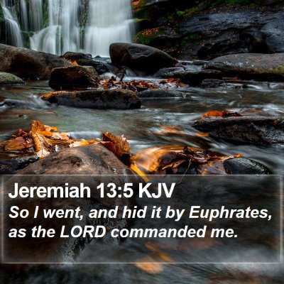 Jeremiah 13:5 KJV Bible Verse Image
