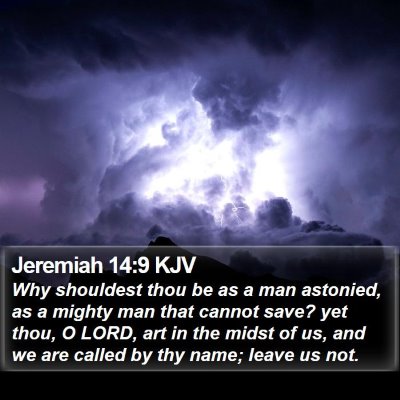 Jeremiah 14:9 KJV Bible Verse Image