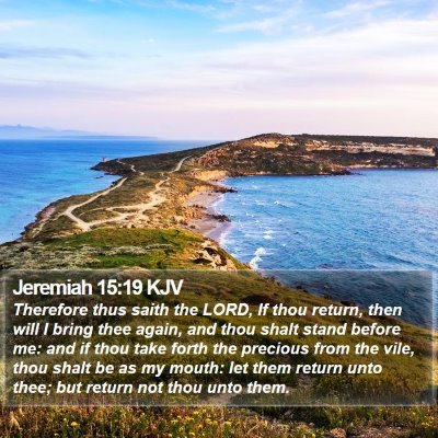 Jeremiah 15:19 KJV Bible Verse Image