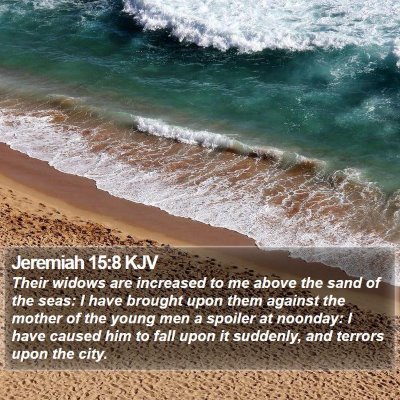 Jeremiah 15:8 KJV Bible Verse Image