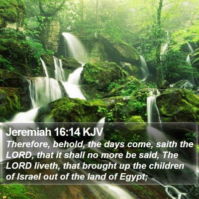 Jeremiah 16:14 KJV Bible Verse Image