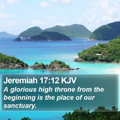 Jeremiah 17:12 KJV Bible Verse Image