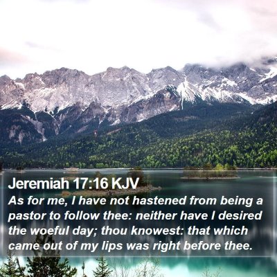 Jeremiah 17:16 KJV Bible Verse Image