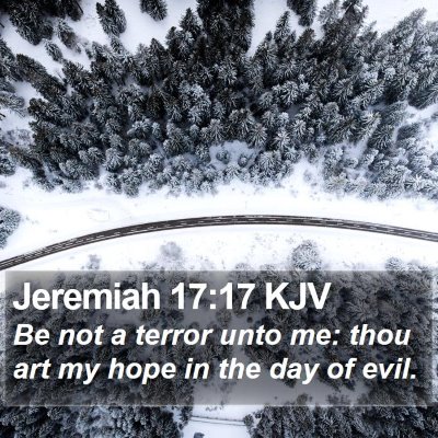 Jeremiah 17:17 KJV Bible Verse Image
