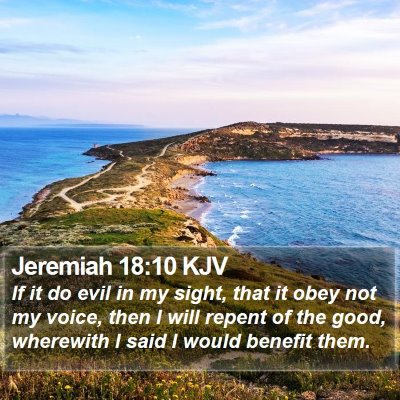 Jeremiah 18:10 KJV Bible Verse Image