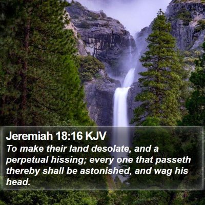 Jeremiah 18:16 KJV Bible Verse Image