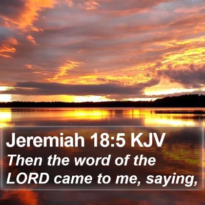 Jeremiah 18:5 KJV Bible Verse Image